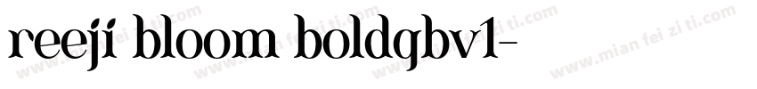 reeji bloom boldgbv1字体转换